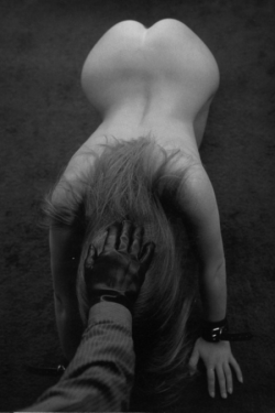 Nothing acknowledges my need to submit as much as your hand firmly forcing my head down to the floor.