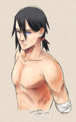 sasughke:  i hope it is not too late to jump on the ponytail sauce bandwagon! draws fanservice beause i can’t sleep 
