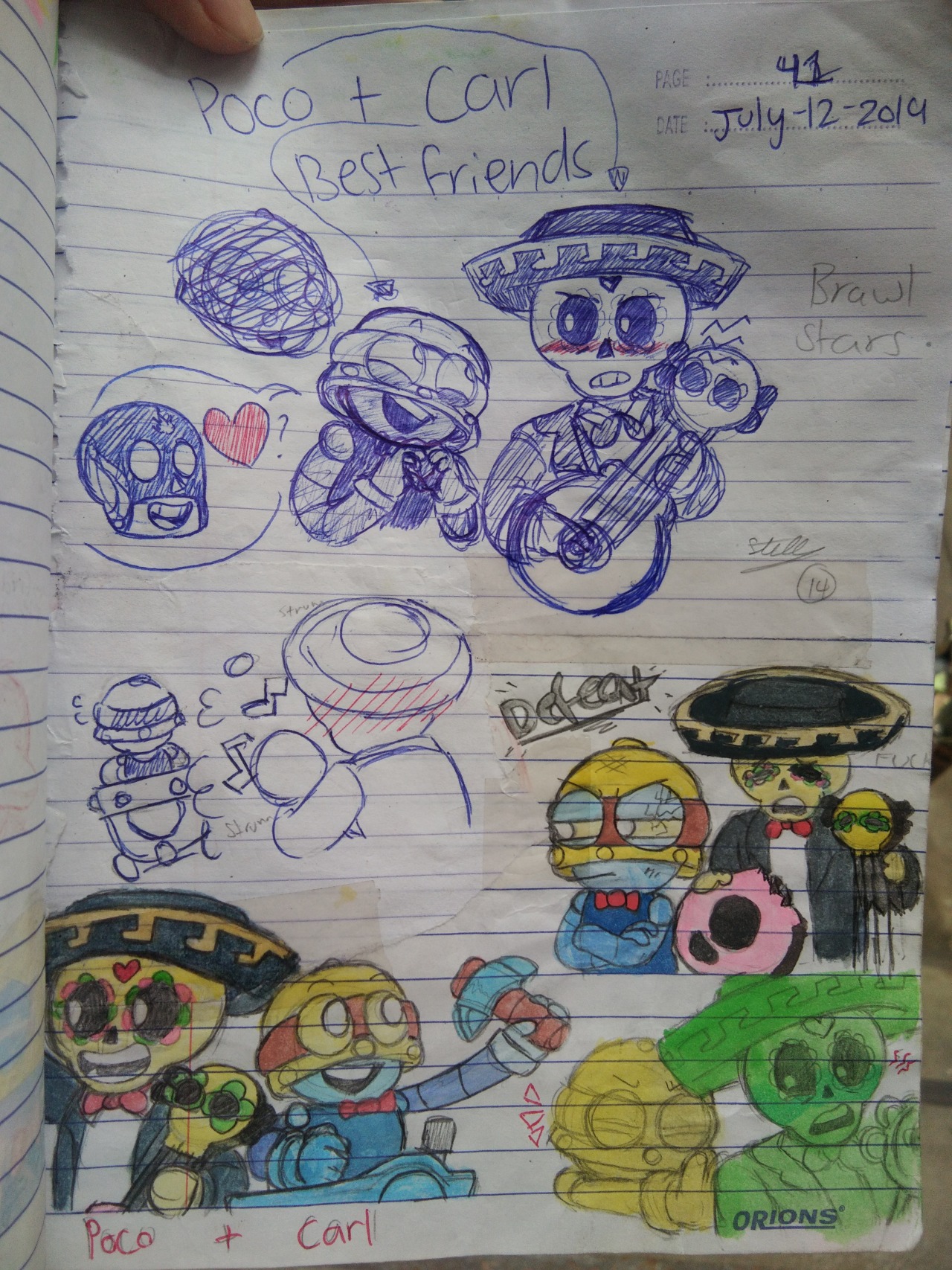 Wanting To Fall Inlove With Life Itself Sum Old Brawl Stars Doodles Specifically Carl And - poco brawl stars ndraw