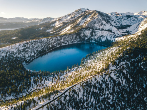 life on the road - driving through tahoe and nevada - january 2019