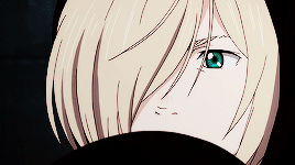 nezuxi:random gifset of: emeralds eyes of a soldier yurio’s eyes [victor version]