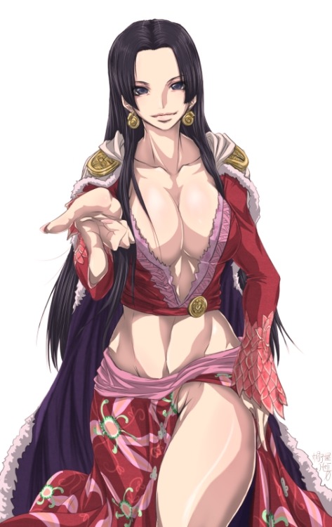 rule34andstuff:  Fictional Characters that I would “wreck”(provided they were non-fictional): Boa Hancock(One Piece). Set III.