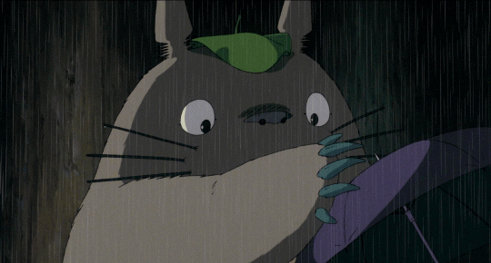akiko-yoshi: “Try to laugh! Then what scares you, will go away. ” Anime: My neighbor Totoro (となりのトトロ