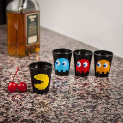 pxlbyte:Pac-Man Shot Glasses by ThinkGeek  