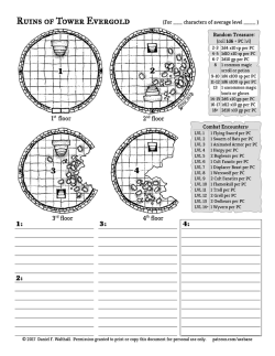 axebanegames:  Ruins of Tower Evergold (map