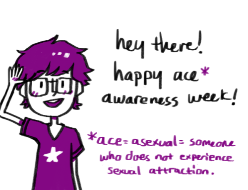 thespoopysearcher159:aasexualcakeuniverse:kfloresdraws:A little something for ace awareness week 201