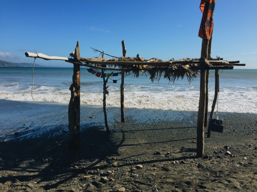 at the beach