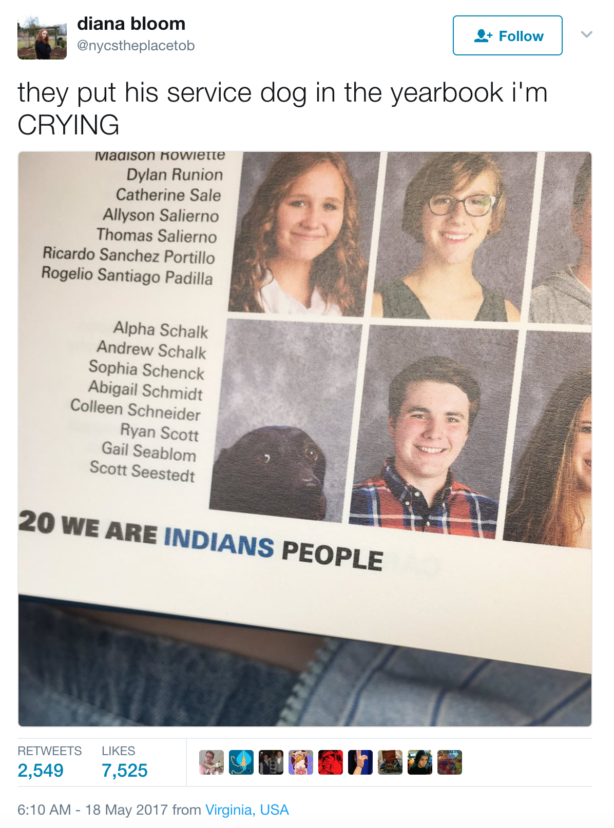 tsutachishio:  timidhedgie: buzzfeed:  A School Included This Teen’s Service Dog