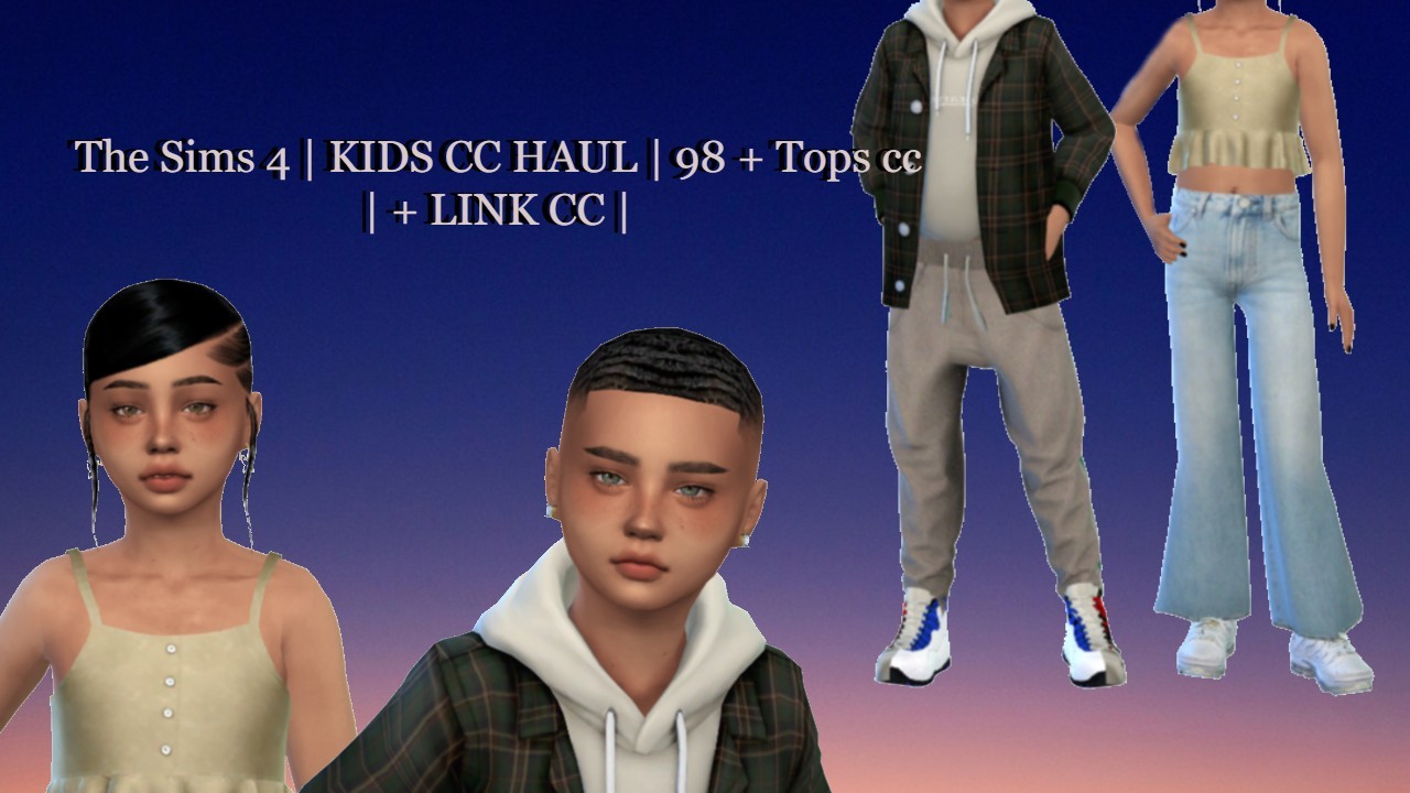 The Sims 4 Kids Cc Haul 98 Tops Cc Link Ciialan Simmer - www.vrogue.co