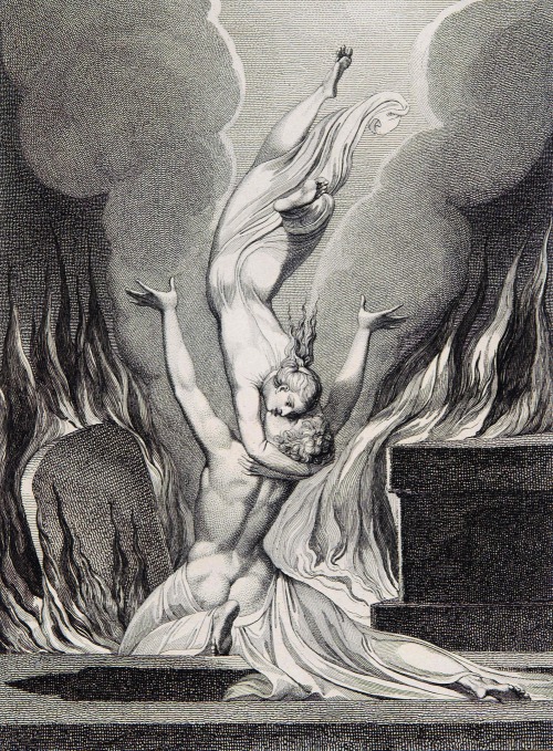 magictransistor:William Blake. The Reunion of the Soul & the Body, Illustration to Robert Blair’