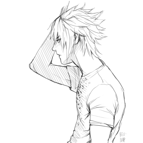 bev-nap:  Noctis why must you wear such a tight and revealing shirt gah damn