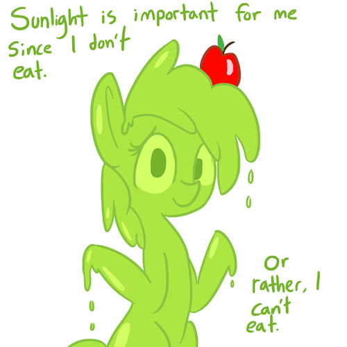 tjpones:  Booger Horse.   =O askshinytheslime looks like you’ve got another gooey neighbor on the block, so to speak! owo