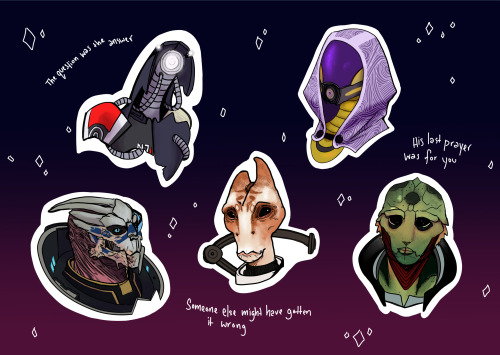  Did I jump on the remaster as an excuse to make Mass Effect stickers in this 2021? Yes. Did I maybe