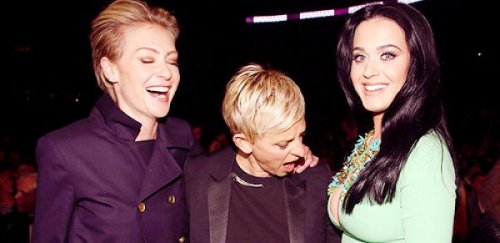 collegehumor:  Ellen DeGeneres Amazed by Katy Perry’s Boobs at Grammy’s She ogled a girl and she liked it.