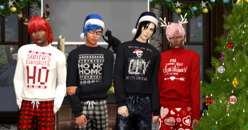poisonedsimmer: Happy Holidays! ft the return of those christmas sweaters because I had to. Gonna go
