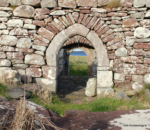 Medieval church ruins at Fahy, Ballycroy, Co Mayo, Ireland