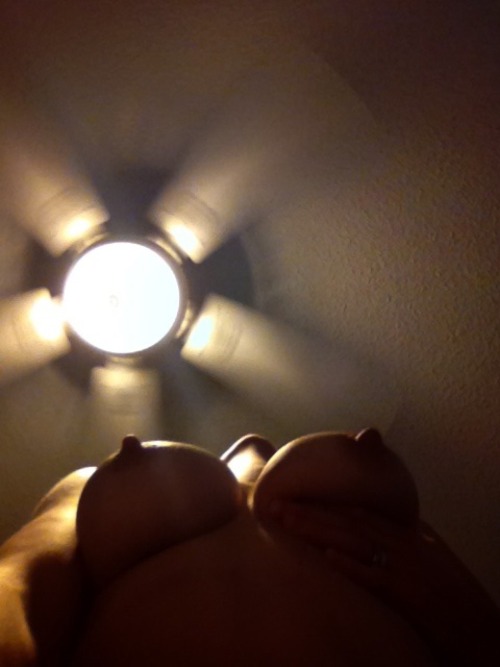 soccer-mom-marie: The view of me riding your hard cock…or your sweet lips, I’m good wit