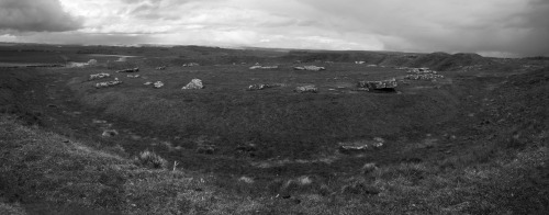 Arbor Low Prehistoric Henge, Derbyshire, 30.4.16. The henge is notable for its size and defined shap