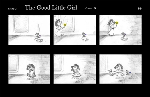 Final story idea developed from the poem &ldquo;The Good Little Girl&rdquo;.