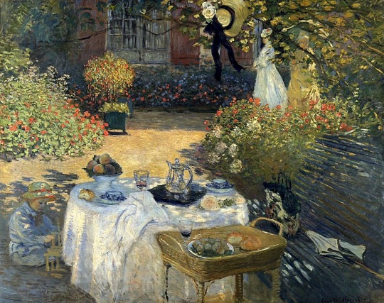 lionofchaeronea:The Luncheon, Claude Monet, 1873