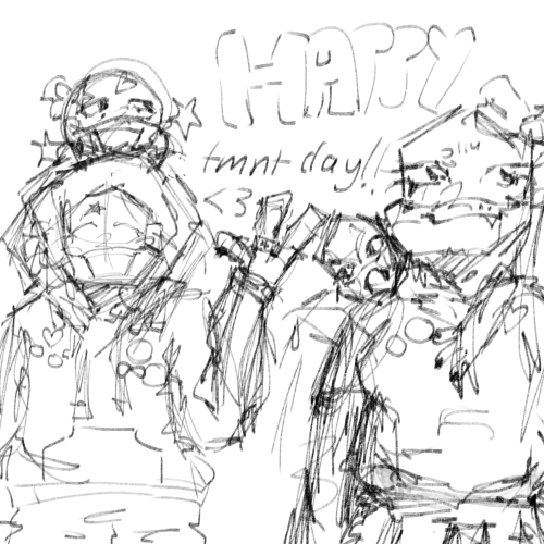 :33 < Rushed Art So I At Least Have Something To Celebrate Tmnt Day :oP