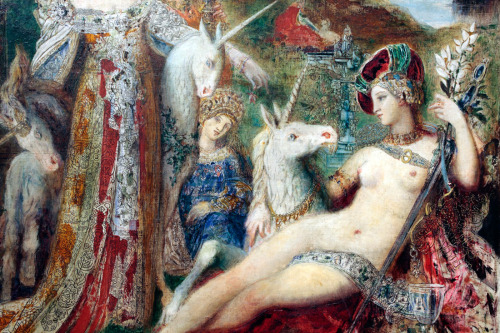 “The Unicorns” by Gustave Moreau, c. 1885