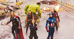 brendenfraser:GIF meme; The Avengers; full body shots (requested by kol-mikaelson)