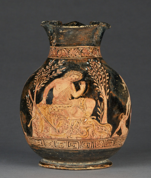 theancientwayoflife:~ Apulian Red-Figure Chous (Shape 3).Attributed to near the Black Fury Grou