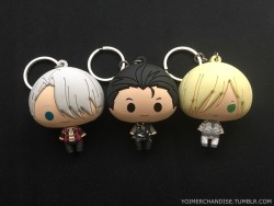 yoimerchandise: YOI x Indoor THE MACARONZ Plush Keychains Original Release Date:May 2017 Featured Characters (3 Total):Viktor, Yuuri, Yuri Highlights:Inspired by the shape of actual macarons (At least the head), these plushes are only somewhat “squishable