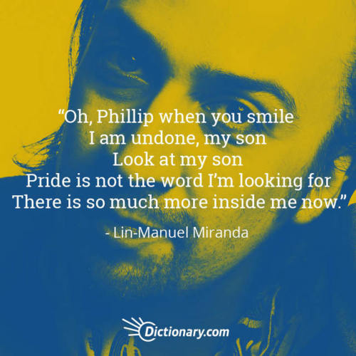 “Oh, Phillip when you smile I am undone, my sonLook at my sonPride is not the word I’m l