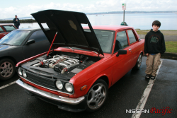 pwndrive:  FlashbackFriday Twin Turbo Datsun