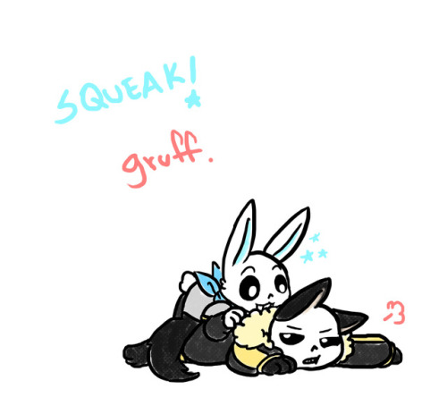 owosa:  fellWolves by @sanspar / bunny!blue and fox!papy idea by @keksbela   Part 2 / 5  