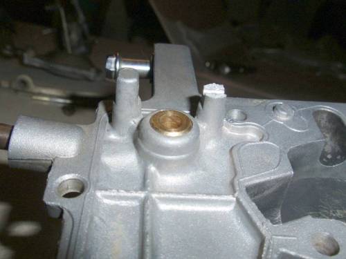 The reason for the original carburetor’s retirement - a broken...