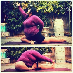 big-gal-yoga:  My first instgram yoga challenge