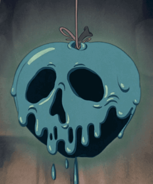 Damaged Society Necklace Sonw White Poison Apple 