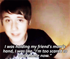 howelllll:  dan explaining his childhood experience with ghosts for the halloween