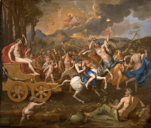El triunfo de Baco por Poussin, 1635-36.