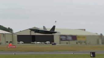 celer-et-audax:  F-22 Raptor takes off during The Royal International Air Tattoo at RAF Fairford, 2010 