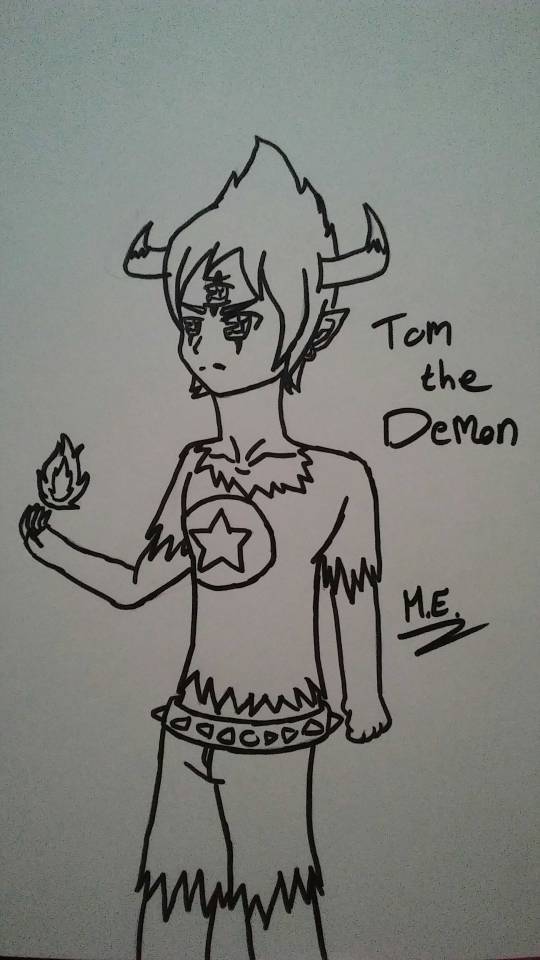 Two Things Were On My Mind.Yandere Simulator And SVTFOE.So,I Drew Oka,Kokona,and Tom :)