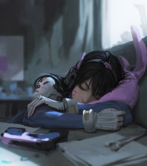 D.Va 2 hours practice  Rui Li www.artstation.com/artwork/v1wO13