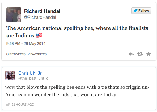 feministsarah:  micdotcom:  The racist response to the Spelling Bee is further proof