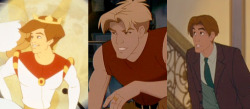 dimpleforyourthoughts:  jaynejezebelle:  Don Bluth only knew how to draw one man, but dammit he wasn’t gonna let that stop him.   #don’t fix what isn’t broken