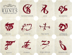  Shadowhunter Runes designed by Valerie
