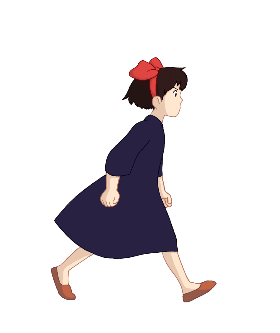 Woman Walking Gif Animation