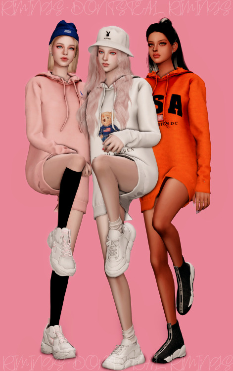 [RIMINGS] POLO RALPH LAUREN Hoodie Dress - DRESS- NEW MESH- ALL LODS- NORMAL MAP / SPECULAR MAP- 35 