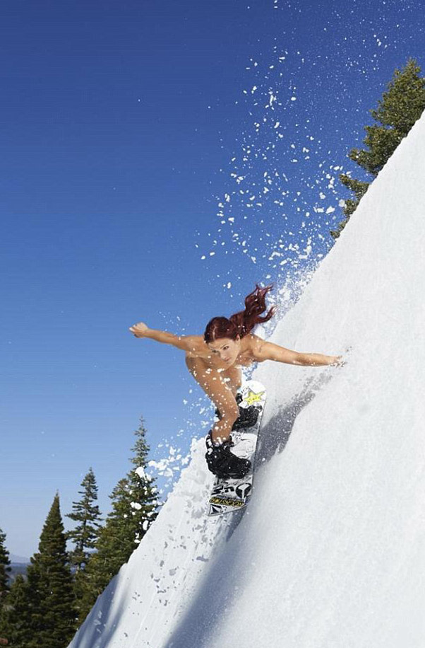 Nude challenge sports. Â Snow.