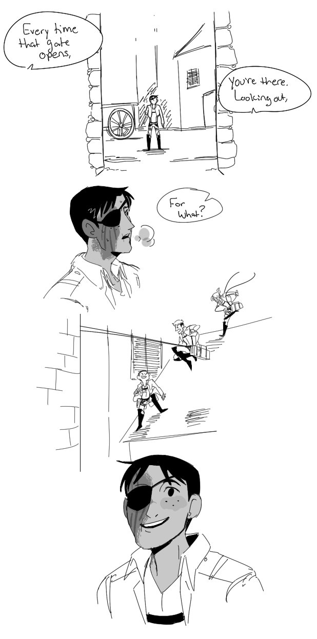 khajidont:  some eyepatch!marco skettches i threw down to loosen up my hand because