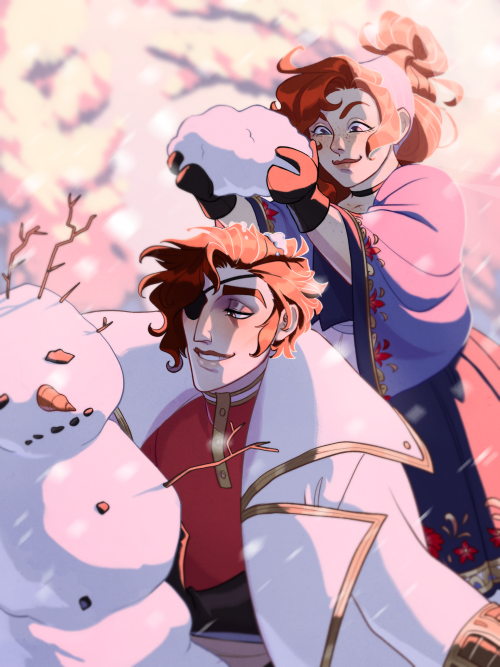 bastart13: First wintery drawing (even though it’s still autumn kind of)Now they’ve been reunited it