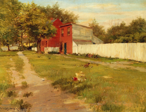 The White Fence, William Merritt Chase