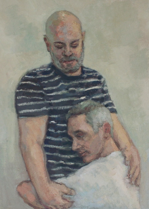 ydrorh:  In His Arms, 2020, Oil on canvas, 70x50 cmwww.yisraeldrorhemed.com